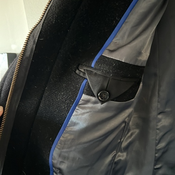 J.CREW wool coat winter coat in black size 00 - Picture 5 of 5